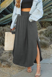 Arianna Smocked Waist Maxi Skirt (Copy)