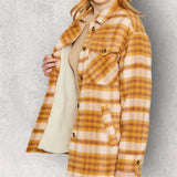 Shannon Plaid Sherpa Lined Shacket