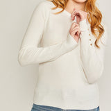 Perfect Layering Button Detail Sweater