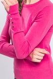 Perfect Layering Button Detail Sweater