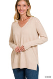 Rosalind V-Neck Hi Lo Sweater