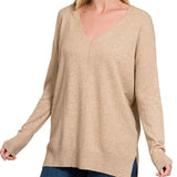 Rosalind V-Neck Hi Lo Sweater