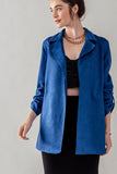 Faux Suede Easy to Wear Jacket