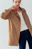 Faux Suede Easy to Wear Jacket