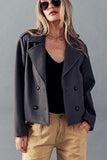 Soraya Wool Double Breasted Coat Jacket