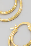 Pincatch Double Circle Hoop Earrings