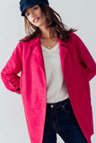 Faux Suede Easy to Wear Jacket