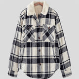 Plaid Flannel Warm Fleece Jacket