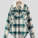 Plaid Flannel Warm Fleece Jacket