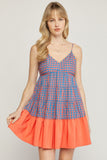 SALE Gingham Tiered Dress