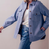 Lizzie Oversized Felted Flannel Shacket