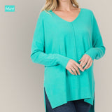 Rosalind V-Neck Hi Lo Sweater