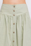SALE Mattie Chambray Button Front Skirt