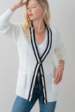 Valerie Button Front Cardigan