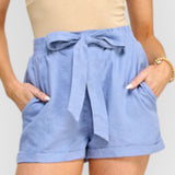 Walk all Day Linen Shorts with Ties