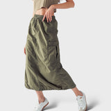 SALE Maxine Cargo Pocket Maxi Skirt