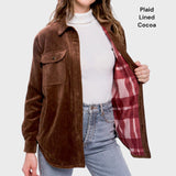 Relaxed Soft Corduroy Shirt Jacket