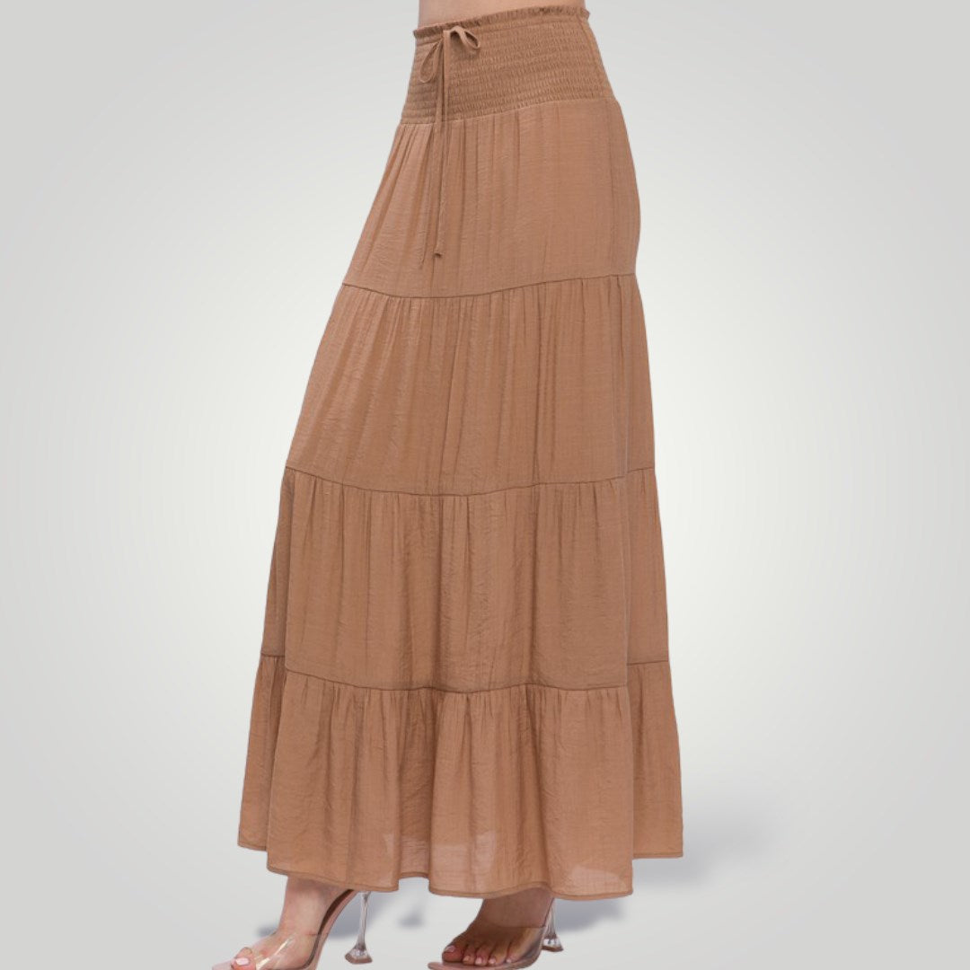 SALE Ruffle Tiered Maxi Skirt
