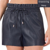 Connie Vegan Leather Shorts