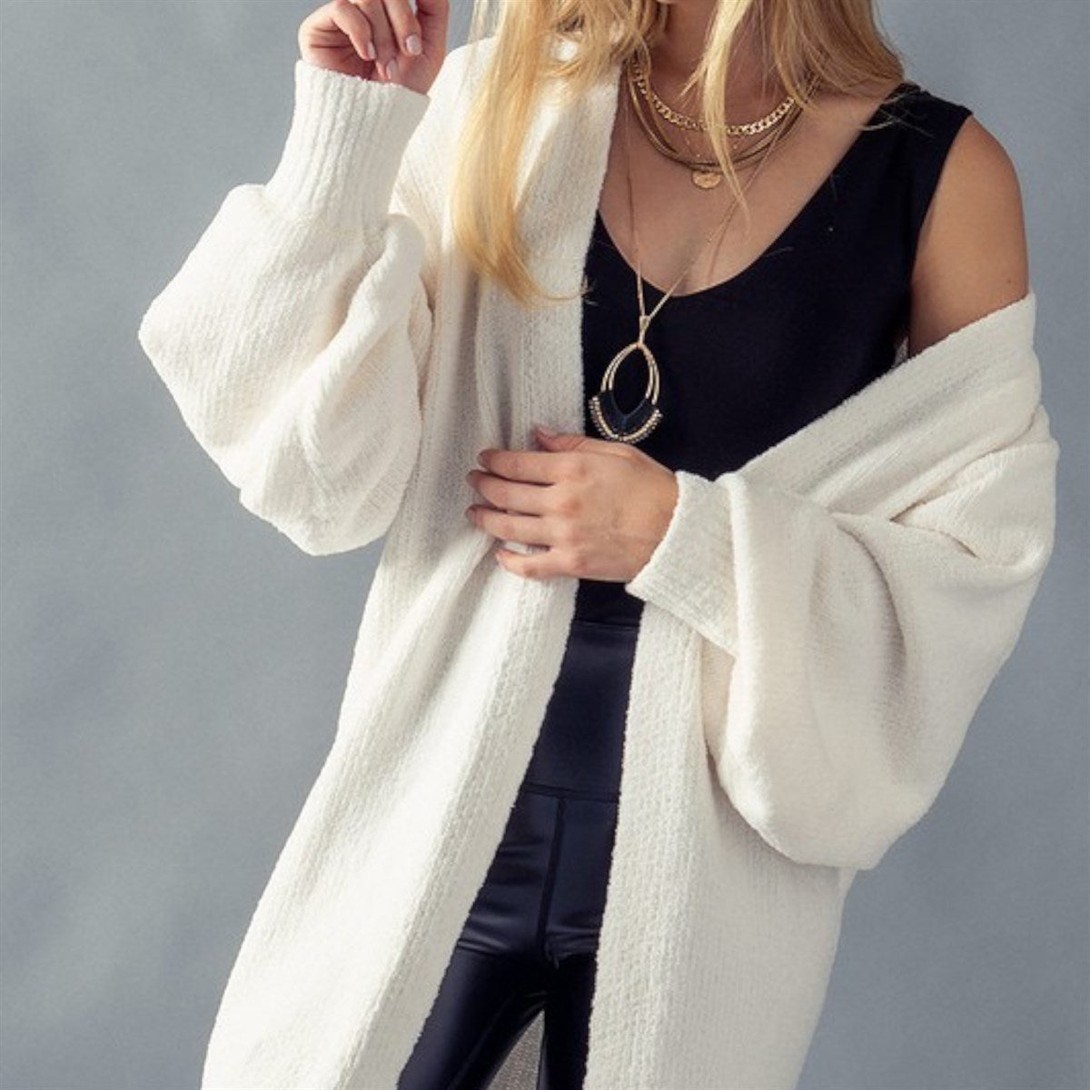 Rylee Soft Knit Open Front Cardigan