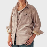 Relaxed Soft Corduroy Shirt Jacket