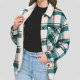 Plaid Flannel Warm Fleece Jacket