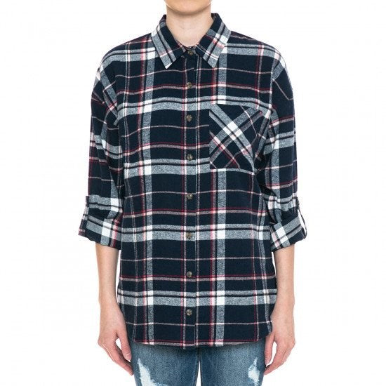 SALE Lightweight Plaid Flannel Shirt