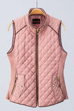 SALE Quilted Puffer Vest With Pockets